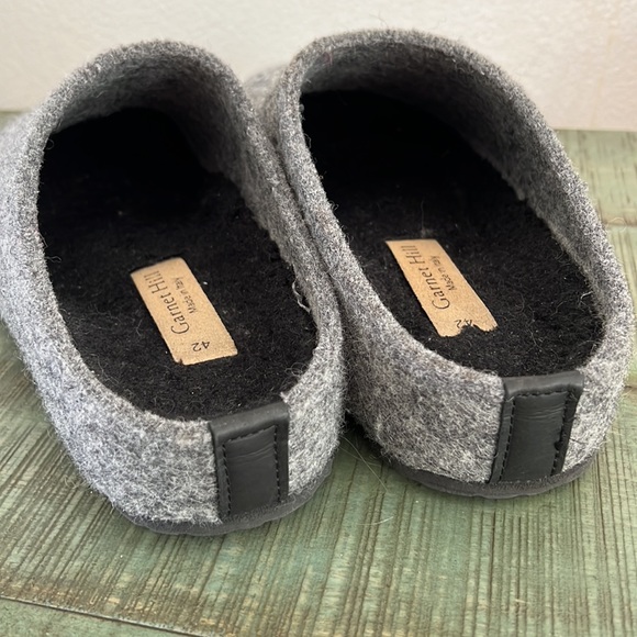 Garnet Hill Men’s Grey One-Mile Wool Slides - Picture 5 of 7